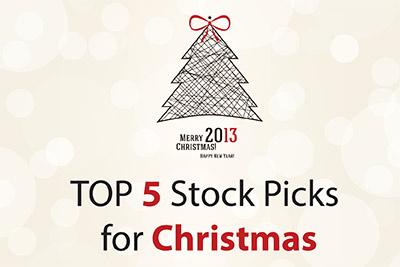 Graphic for "TOP 5 Stock Picks for Christmas 2013".